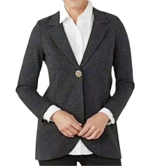 Soft Surroundings Leontine Leopard‎ Print Jacket Size XS Petite - Picture 1 of 14